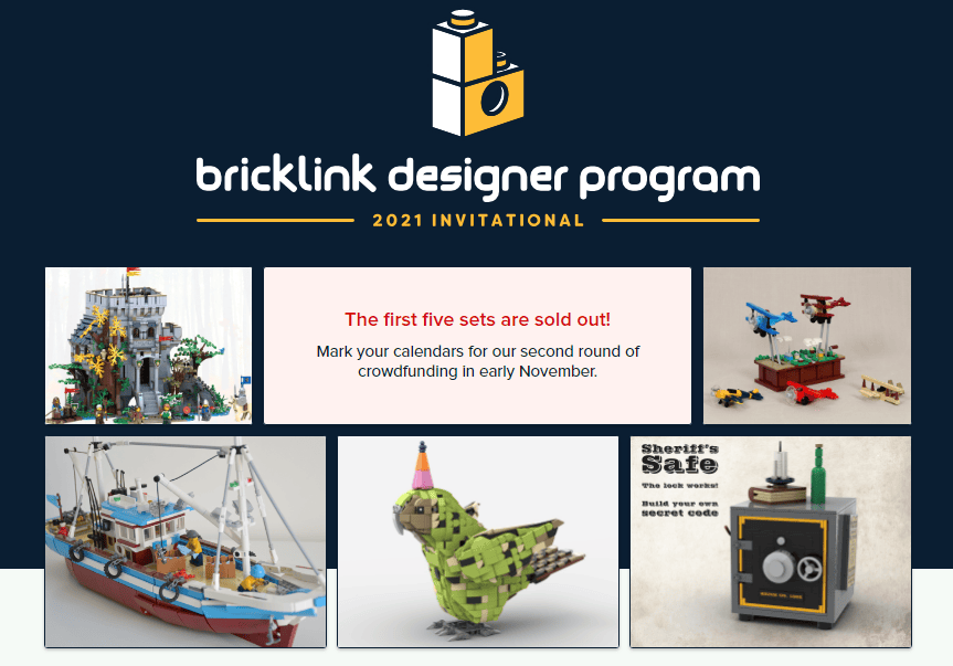 Bricklink Designer Program I Runda sprzedaż