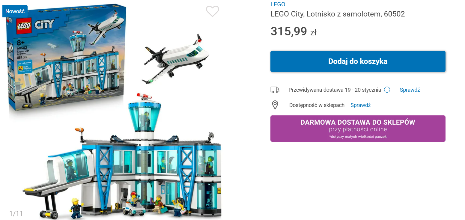 Okazja Cenowa (City) – 60502 Lotnisko z samolotem