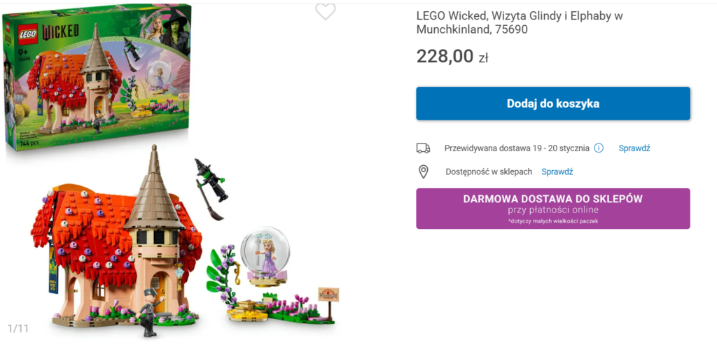 Okazja Cenowa (Wicked) – 75690 Wizyta Glindy i Elphaby w Munchkinland