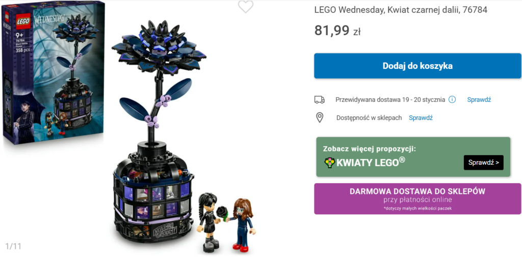 Okazja Cenowa (Wednesday) – 76784 Kwiat czarnej dalii