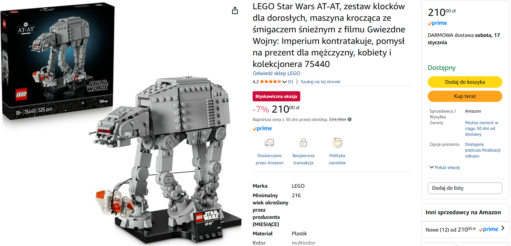 Okazja Cenowa (Star Wars) – 75440 At-At