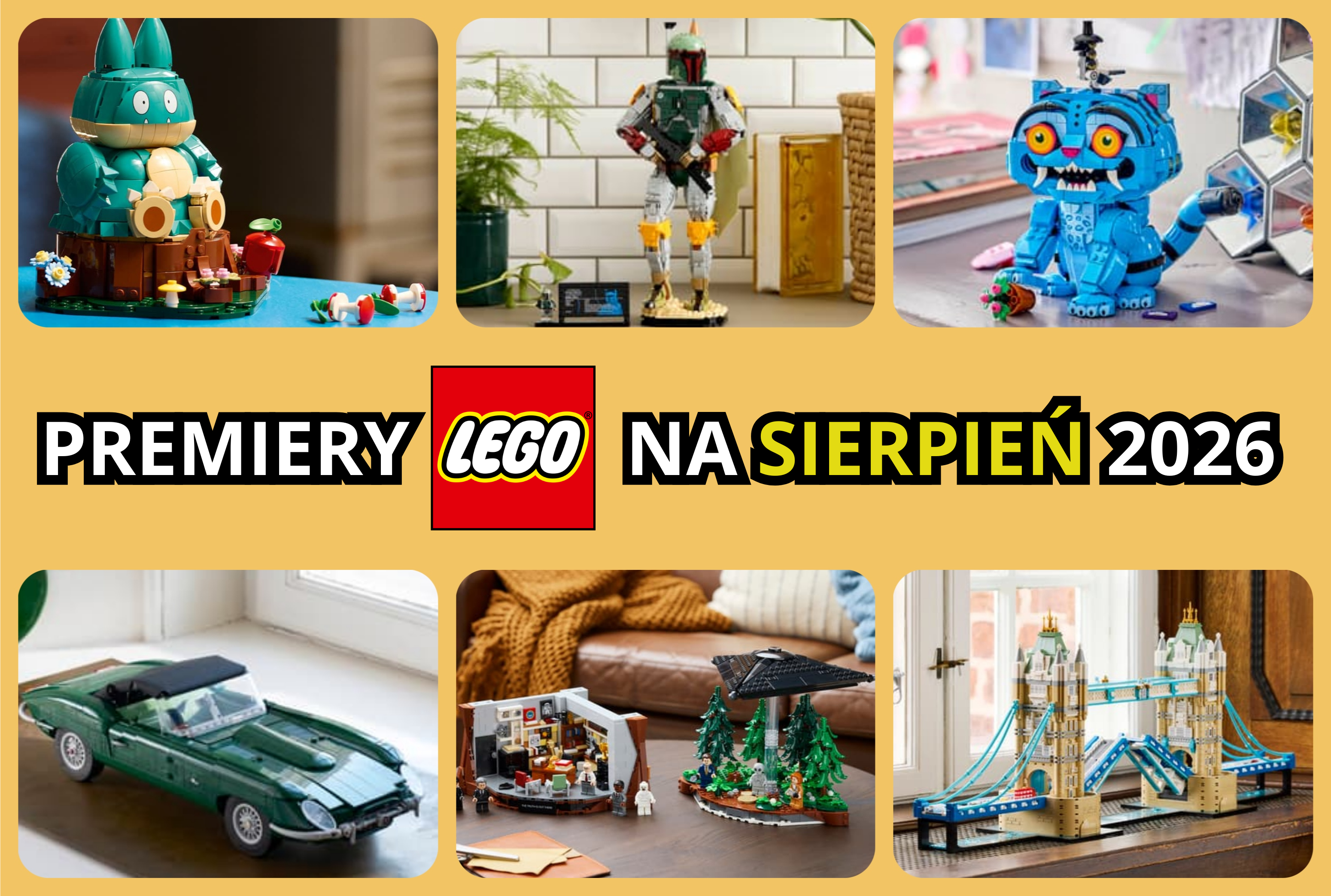 Premiery zestawów LEGO® na sierpień 2026 z dystrybucją.