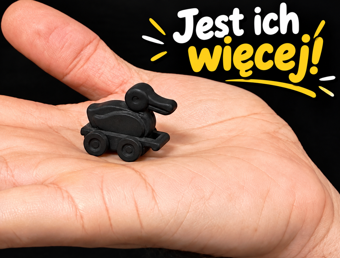 Unikatowa Kaczka z drukarki 3D ma aż kilka kolorów. Czerwony, zielony oraz….